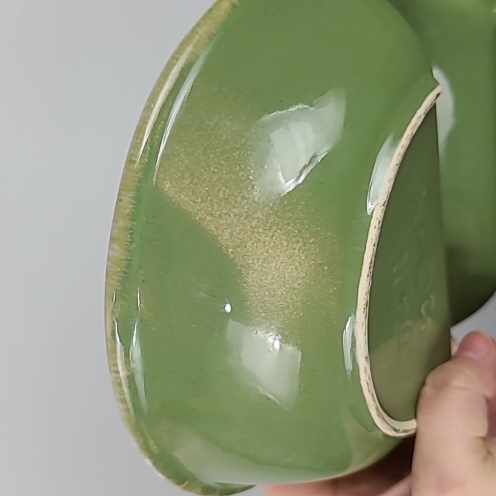 Vintage Green and Cream Divided Bakeware Dish - Picture 9 of 12